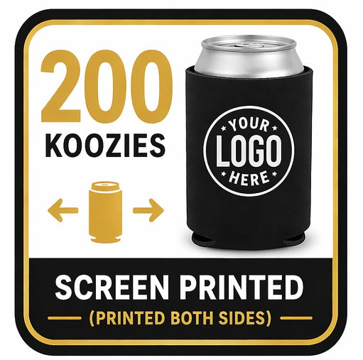 200 SCREEN PRINTED KOOZIES